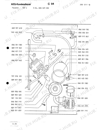 Взрыв-схема посудомоечной машины Aeg FAV122 U - Схема узла Section3