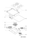 Схема №1 WP2470B с изображением Затычка для плиты (духовки) Whirlpool 481010498310