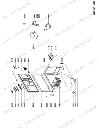 Схема №1 WHE31352 F с изображением Дверца для холодильника Whirlpool 481010489498
