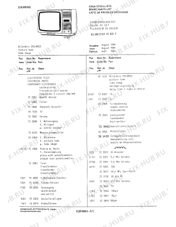 Схема №3 FC6027 с изображением Переключатель для жк-телевизора Siemens 00730006