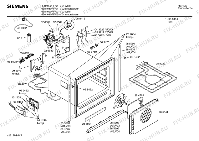 Схема №6 HB84020FF с изображением Инструкция по эксплуатации для духового шкафа Siemens 00517364