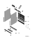 Схема №5 FS100WH с изображением Дверца для плиты (духовки) Whirlpool 482000000826