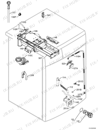 Взрыв-схема стиральной машины Zanussi ZWJ12591W - Схема узла Hydraulic System 272