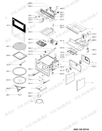 Схема №1 AMW820IX5 (F095452) с изображением Наставление для микроволновой печи Indesit C00383618