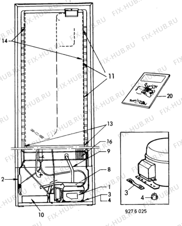 Взрыв-схема холодильника Privileg P3833 - Схема узла C10 Cold, users manual