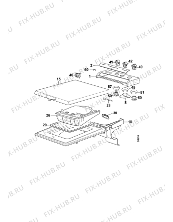 Взрыв-схема стиральной машины Zanussi TLS892V - Схема узла Command panel 037