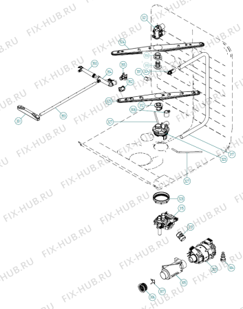 Взрыв-схема посудомоечной машины Asko D5152 NO   -White Bi (337718, DW70.5) - Схема узла 03