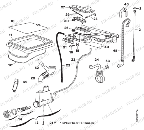 Взрыв-схема стиральной машины Zanussi TL1084V - Схема узла Section 4