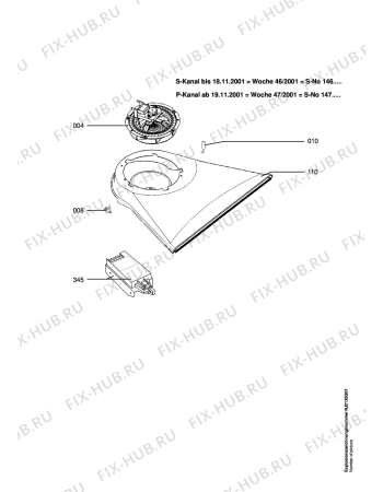 Взрыв-схема плиты (духовки) Juno JEB4600 S - Схема узла Ventilation