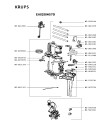 Схема №4 EA8250J4/70F с изображением Блок управления для кофеварки (кофемашины) Krups MS-5883996