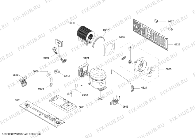 Схема №6 KAD92S5ETI с изображением Дисплейный модуль для холодильной камеры Bosch 12010252