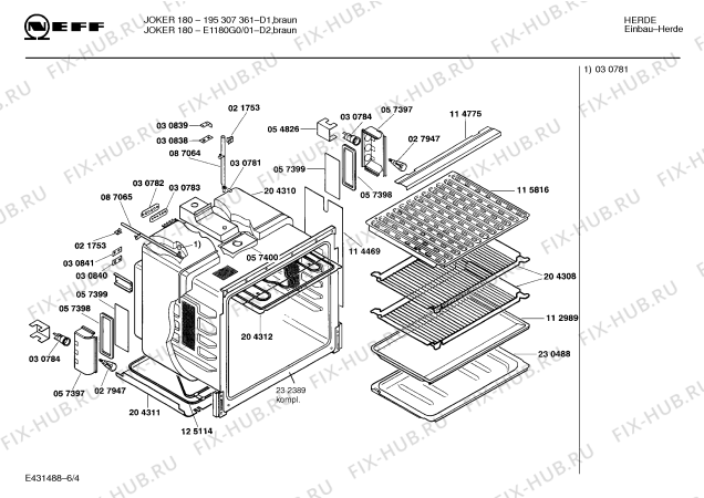 Схема №6 195308249 JOKER 180 с изображением Ручка регулировки мощности для плиты (духовки) Bosch 00057390