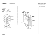 Схема №3 G3520X1EE с изображением Дверь для холодильной камеры Bosch 00204479