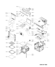 Схема №1 OVN 640 W 101.237.41 с изображением Дверь (стекло) духовки для плиты (духовки) Whirlpool 480121100345