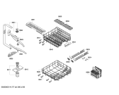 Схема №6 SMS50E06EU с изображением Набор кнопок для электропосудомоечной машины Bosch 00615802