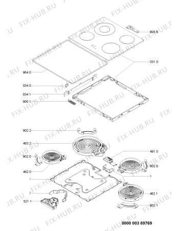 Схема №1 HOB 602 AL N 301.098.95 с изображением Микромодуль для духового шкафа Whirlpool 480121100201