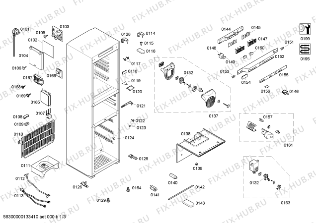 Схема №3 KG29FA45 с изображением Крышка для холодильной камеры Siemens 00646290
