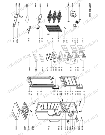 Схема №1 KGA281 SPORT AL с изображением Дверца для холодильной камеры Whirlpool 481241610085