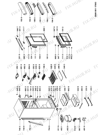 Схема №1 ARZ 9720/H с изображением Дверца для холодильника Whirlpool 481241618901
