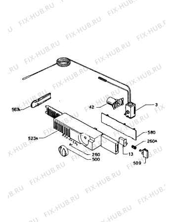 Взрыв-схема холодильника Zanussi ZS718/8D-2 - Схема узла Electrical equipment