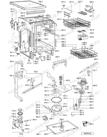 Схема №2 ADP 4616 WH с изображением Микромодуль для электропосудомоечной машины Whirlpool 481221838481