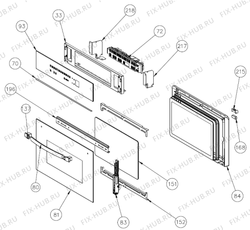 Схема №2 BOC3322AX (399151) с изображением Изоляция для плиты (духовки) Gorenje 429034