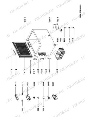 Схема №1 CFR 75 с изображением Ручка двери для холодильной камеры Whirlpool 481949878477