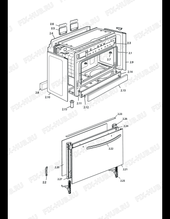 Схема №5 DGW 855 с изображением Панель для плиты (духовки) DELONGHI 1031497