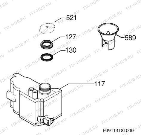 Взрыв-схема посудомоечной машины Electrolux ESL96351LO - Схема узла Water softener 066