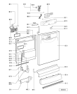 Схема №2 ADP 5962 BR с изображением Панель для посудомоечной машины Whirlpool 481245371126