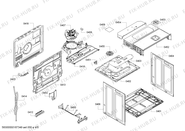 Взрыв-схема плиты (духовки) Bosch HBA74S320E H.BO.PY.L3D.IN.GLASS.B3a.B.E3_COT/ - Схема узла 04