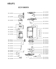 Схема №1 EC311050/87A с изображением Часть корпуса для электрокофемашины Krups SS-202898