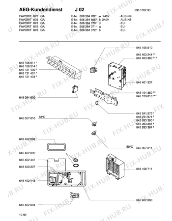Взрыв-схема посудомоечной машины Aeg FAV875I-D - Схема узла Section1