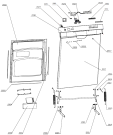 Схема №1 GU53211BXC (234121, PMS45S) с изображением Держатель двери для электропосудомоечной машины Gorenje 225109