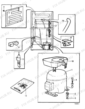 Взрыв-схема холодильника Electrolux TR1221 - Схема узла C10 Cold, users manual