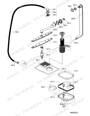 Схема №4 ADG 951 WH с изображением Обшивка для электропосудомоечной машины Whirlpool 481290508047