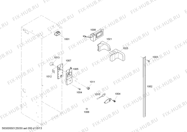 Схема №13 KBUDT4275E с изображением Регулировочная плата для посудомоечной машины Bosch 00644016