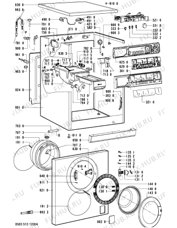 Схема №2 STUTTGART 1409-NL с изображением Обшивка для стиралки Whirlpool 481245212724