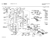 Схема №4 SMS2021JJ SMS2021 с изображением Панель для электропосудомоечной машины Bosch 00119978