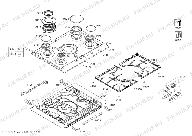 Схема №2 PCQ715M90E ENC.PCQ715M90E 4G+1W M.S.BO70F IH5 с изображением Термоэлемент Bosch 00615722