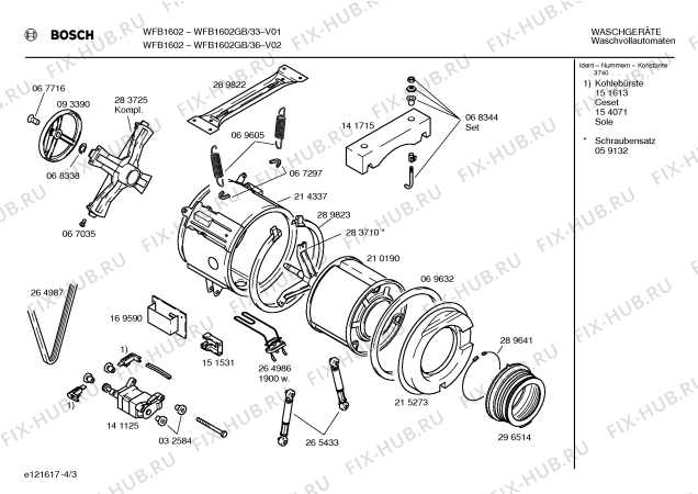 Схема №3 WM20820GB SIWAMAT 2082 с изображением Кабель для стиралки Siemens 00354521