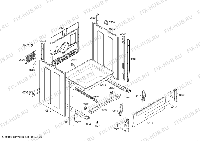 Схема №7 HSV95D421F с изображением Варочная панель для плиты (духовки) Bosch 00244763