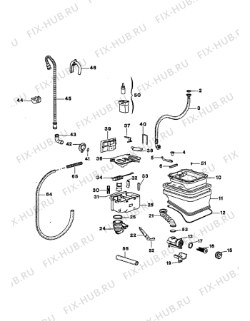 Взрыв-схема стиральной машины Zanussi ZT1044 - Схема узла Water equipment