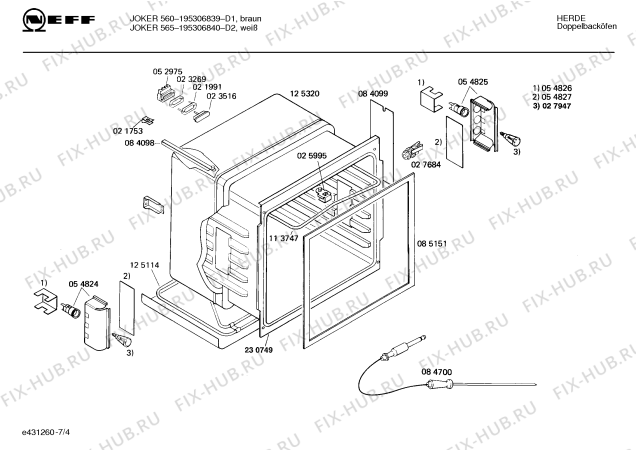 Схема №7 195302540 GB-1051.31LPCSGA с изображением Панель управления для духового шкафа Bosch 00115818
