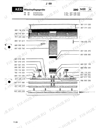 Взрыв-схема комплектующей Aeg KB 65 ELECTRONIC - Схема узла Section2