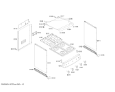 Схема №5 FSF11K1REA FOGAO ASTRA I с изображением Боковая часть корпуса для электропечи Bosch 00364458