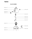 Схема №2 BL3121AD/890 с изображением Часть корпуса для электроблендера Tefal MS-0A11424