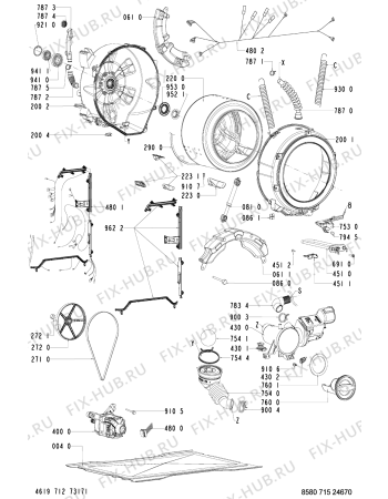 Схема №2 715 MT/CM с изображением Рукоятка для стиралки Whirlpool 481245216977