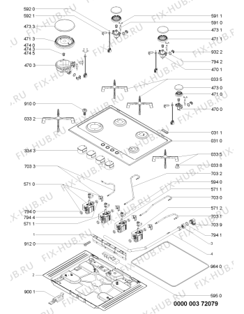 Схема №2 AKT 760/IXL с изображением Втулка для духового шкафа Whirlpool 481062506521