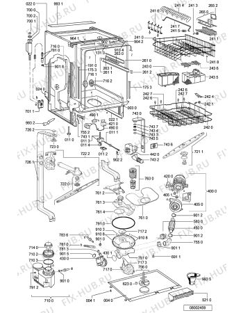 Схема №2 GSI 6988 IN с изображением Панель для посудомойки Whirlpool 481245371371